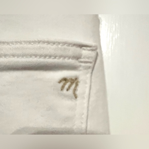 Madewell NWOT 10” Pure White High Rise Skinny Jeans Size 27 - Picture 7 of 14